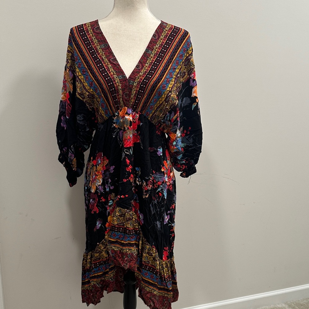 Umgee Multicolor Long Sleeve Dress